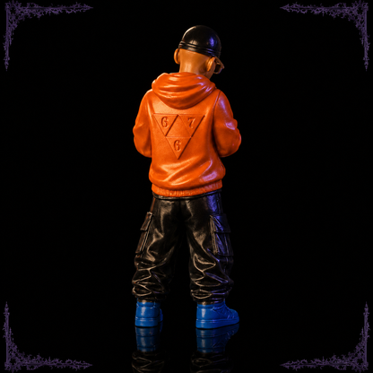 Figurine Artisanale "Prof Chen" - Chrome
