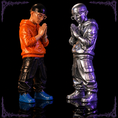 Figurine Artisanale "Prof Chen" - Chrome
