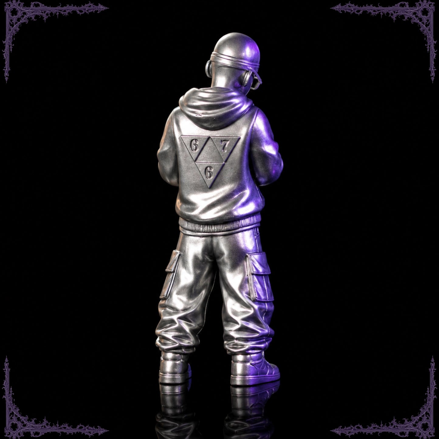 Figurine Artisanale "Prof Chen" - Chrome